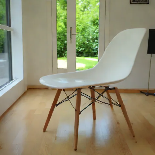 Chaise Eames DSW reproduction blanche - Photo 3
